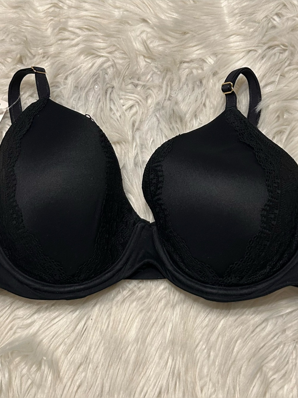 Soma 36D Bra Black Embraceable Perfect Coverage Underwire Back Closure NEW